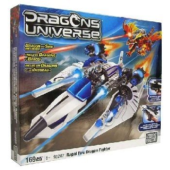 Mega Bloks Dragon Battle - Jagerfly og Drage Lekesett
