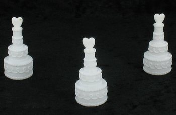 Bryllupss&aring;pebobler - Modell Bryllupskake (24 stk.)