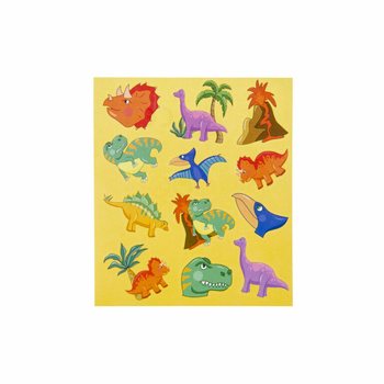 FUN STICKERS &ndash; MODELL: DINOSAUR (120 stk.)