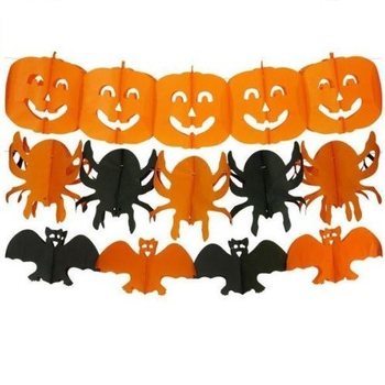 Mix Halloween Dekorasjonsguirlandere &ndash; 300 cm lange (6 stk.)