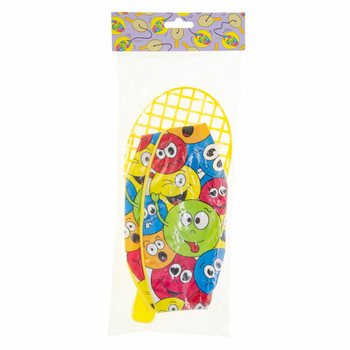 Paddle Racket med Ball - Smiley (12 stk.)