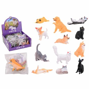 ANIMAL WORLD - KJ&AElig;LEDYRFIGURER I DISPLAY (36 stk.)