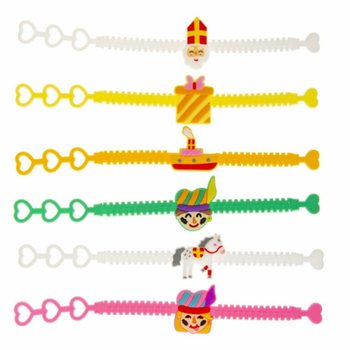 SINTERKLAAS - SILIKONARMBÅND FOR BARN (12 stk.)
