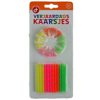 BURSDAGSLYS SETT, Består av: 24 Lys med holdere