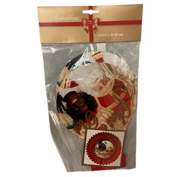 SINTERKLAAS DEKORASJONSVIFTE &Oslash;50 CM - SAMMENLEGGBAR (6 stk.)