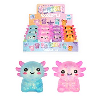 Squeeze Axolotl - med Gel Sugar-Fyll - i Display (12 stk.)