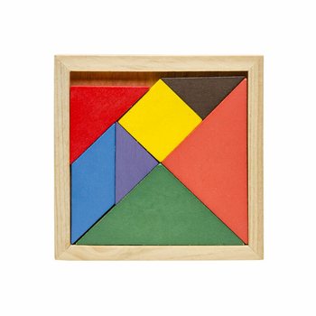 Tre Tangram Puslespillsett (12 stk)