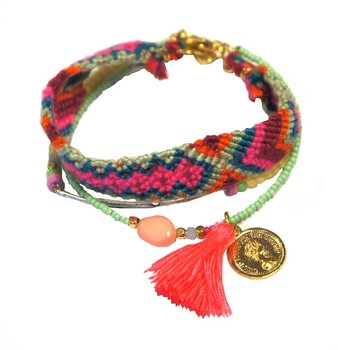 IBIZA LOOK ARMBÅND 3-LAGS (1 stk.)