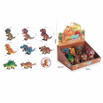 DINOSAURFIGURER MED LYD I DISPLAY (8 stk.)