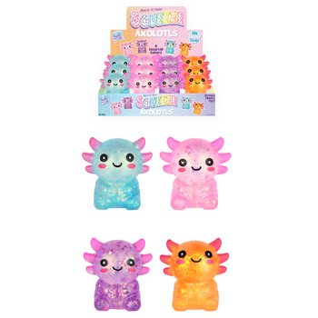 Squeeze Axolotl - med Gel Sugar-Fyll - i Display (12 stk.)