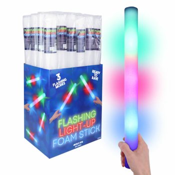 LED Foam Sticks - Flerfarget Party-staver i Display (24 stk.)