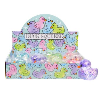 SQUEEZE DUCK AND - MIX FARGER - I DISPLAY (12 stk.)