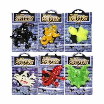 KLISTRETE DYR - STORE KLISTRETE SKUMLE FIGURER I DISPLAY (60 stk)