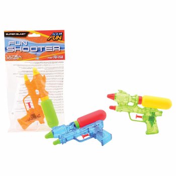 AQUA FUN - VANNPISTOLER, 16 Cm. - HEADERKORT (12stk.)