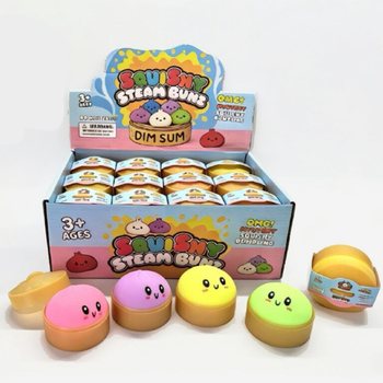 RAGE - Squishy Bun Dumplings LITEN (M&aring;l 5.5 x 5.5 x 3 Cm) - Viral 2026 Fidget Toy (24 stk.)