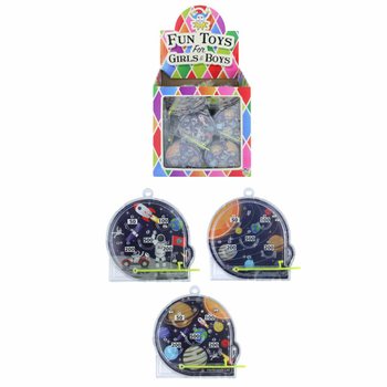 Mini flipperspill romtema – Display med 108 stk.