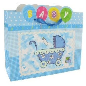 FØDSELSPOSE - BABY BLÅ (12 stk.)