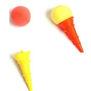 MINI SKYTENDE ISKREM I POSE 10 CM (24 stk.)