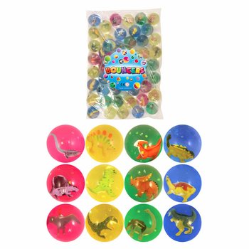 3D Dinosaur Spretteballer Ø4,3cm (50 stk.)
