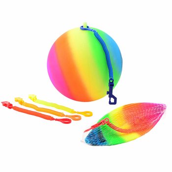 REGNBUEBALL MED SNOR / BUNGEEBALL &Oslash;23 Cm (36 stk.)