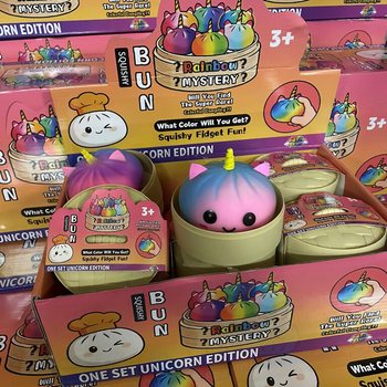RAGE - Squishy Bun Dumplings STORE - UNICORN EDITION (8,5 x 8,5 x 7,5 cm) (12 stk.)