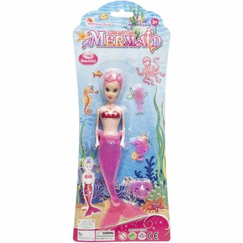 Havfrue / Mermaid-dukke p&aring; kort (6 stk.)