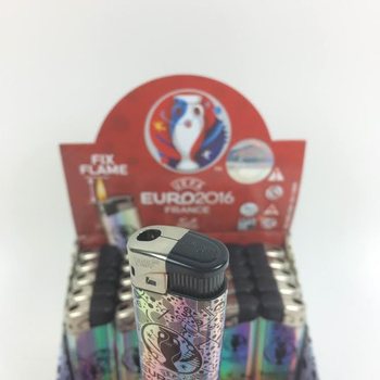 UEFA EURO 2016 Elektriske lightere i display - 50 stk (Siste sjanse)
