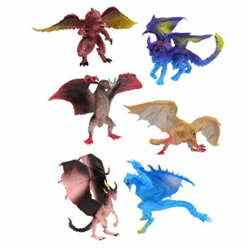 Mix lekedrage-figurer i display (36 stk.)