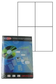 Skriveretiketter Selvklebende (100 Ark)