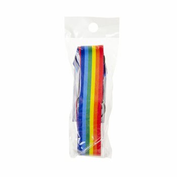 Regnbue Lanyard / N&oslash;kkelsnor - 50 stk.