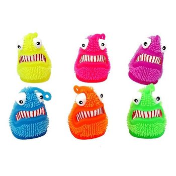 STORE LYSENDE PUFFER-MONSTRE MED LYS Ø9,5CM (12 stk.)