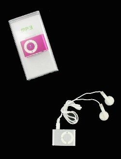 MP3-spiller med Ørepropper - 4GB (Assorterte Farger)