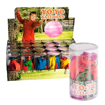 **BESTSELLER** 3 STK PUNCHBALLONGER I RØR (24 rør á 3 stk)