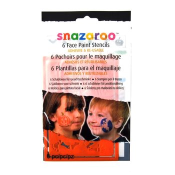 SNAZAROO - 6 Ansiktsmalingssjablonger (12 stk.)