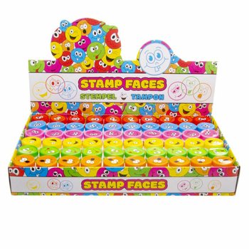 SMILEYSTEMPLER / GLADE ANSIKTER I DISPLAY (60 stk.)