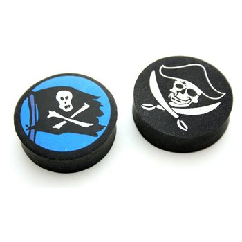 Runde Piratviskelær (60 stk.)
