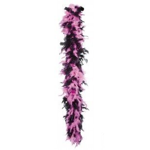 Svart/Rosa Boa for Prinsesser 180 cm (6 stk.)