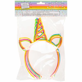 ENHJ&Oslash;RNING TIARA, MIX NEONFARGER (24 stk.)