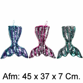 XL Plysj Havfruehale Pute - 45 cm - Miksfarger (4 stk.)