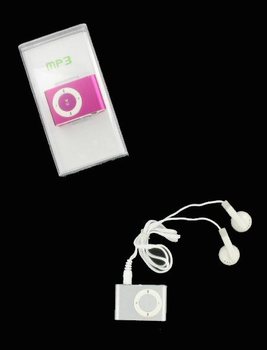 MP3-spiller med &Oslash;repropper - 4GB (Assorterte Farger)