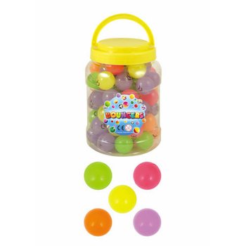SELVLYSENDE SPRETTBALLER Ø3.3 CM I BOKS (72 stk.)