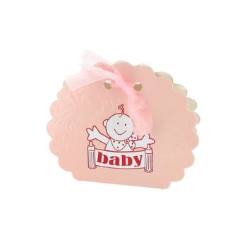 Gaveesker til Baby Shower og Dåp - Rosa (12 stk.)