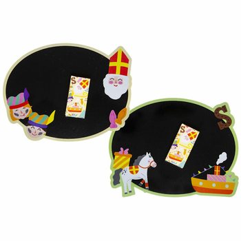 Sinterklaas krittavle inkl. eske med kritt (24 stk.)