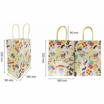 GAVEPOSE I PAPIR - SINTERKLAAS - 16x9x22 CM (12 stk.)