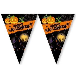Vimpelrekke Happy Halloween - 2,3 Meter (6 stk.)