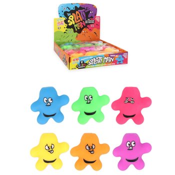 SQUEEZY SPLAT MAN - MIX FARGER - I DISPLAY (24 stk.)