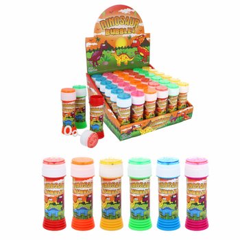 Dinosaur Såpebobler 50ml med Ferdighetsspill - Display 36 Stk