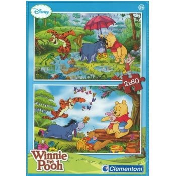 CLEMENTONI DISNEY OLE BRUMM PUSLESPILL 2 x 60 BRIKKER (6 stk.)