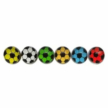 Spretthoppballer Fotball Mix - Ø 3,2 cm (50 stk.)