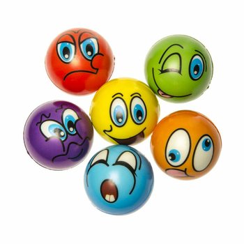 SMILEY STRESSBALLER I DISPLAY (24 stk.)